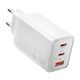 Essager Wall Charger Essager ECTAC-KSB02-Z GaN 67W 2C+A (white) 070122  ECTAC-KSB02-Z έως και 12 άτοκες δόσεις 6971958731350