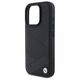 Original Case IPHONE 16 PRO MAX BMW Hardcase Signature Leather Crossing Lines Pattern (BMHCP16X23RCGPK) black 3666339323554