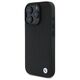 Original Case IPHONE 16 PRO BMW Hardcase Signature Leather Diamond Metal Logo MagSafe (BMHMP16L23RDDK) black 3666339323226