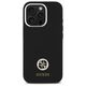 Original Case IPHONE 16 PRO Guess Hardcase Silicone Logo Strass 4G (GUHCP16LM4DGPK) black 3666339328788