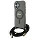 Original Case IPHONE 16 Guess Hardcase Crossbody Cord Script MagSafe (GUHMP16SHCTSGNSK) black 3666339345648