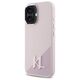 Original Case IPHONE 16 Karl Lagerfeld Hardcase Silicone Shadow Metal Initial MagSafe (KLHMP16SSCMKMPCP) pink 3666339317966