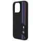 Original Case IPHONE 16 PRO BMW Hardcase Silicone Cut Tricolor Lines MagSafe (BMHMP16L23SCUK) black 3666339325145