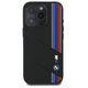 Original Case IPHONE 16 PRO MAX BMW Hardcase Silicone Cut Tricolor Lines MagSafe (BMHMP16X23SCUK) black 3666339325152