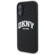 Original Case IPHONE 16 DKNY Hardcase Silicone White Printed Logo MagSafe (DKHMP16SSNYACH) black 3666339335106