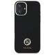 Original Case IPHONE 16 Guess Hardcase Silicone Logo Strass 4G (GUHCP16SM4DGPK) black 3666339328764