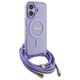 Original Case IPHONE 16 Guess Hardcase Crossbody Cord Script MagSafe (GUHMP16SHCTSGNSU) purple 3666339345846