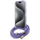 Original Case IPHONE 16 Guess Hardcase Crossbody Cord Script MagSafe (GUHMP16SHCTSGNSU) purple 3666339345846