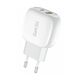 Foneng Charger Foneng EU41 USB-C*USB-A 25W  (white) 070069  EU41 Single έως και 12 άτοκες δόσεις 6970462519720