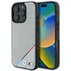 BMW BMHMP16L23PUPDG Apple iPhone 16 Pro hardcase M Perforated Tricolor Line MagSafe grey