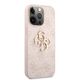 Guess Pouch for iPhone 13 Pro - Guess Leather 4G Metal Logo (GUHCP13L4GMGPI) - Pink 3666339024857 έως 12 άτοκες Δόσεις