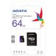 Adata MicroSDXC 64GB Memory Card - Adata (AUSDX64GUICL10-RA1) - Black 4713435796849 έως 12 άτοκες Δόσεις