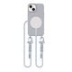 Case IPHONE 15 Tech-Protect Magnecklace MagSafe Crayon Grey 5906302375981