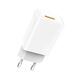 Wall Charger 12W 2.4A + Cable USB - Micro USB-C Denmen DC01 white 6973224870329