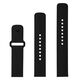 Fixed Strap for Samsung Galaxy Watch 4/5/Active 2, Huawei Watch GT 3 (42mm)/GT 3 Pro (43mm) - Fixed Silicone Sporty Strap Set - Black 8591680161225 έως 12 άτοκες Δόσεις