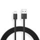 T-PHOX NETS LIGHTNING BLACK CABLE 2.4A ; PVC ; 2M 6970225139608