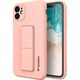 Wozinsky Wozinsky Kickstand Case elastyczne silikonowe etui z podstawką Samsung Galaxy A32 4G różowy 9599007 9145576226780