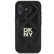 DKNY IPhone 16 Case - DKNY Leather Quilted Stack Logo (DKHCP16SPQQDSLK) - Black 3666339333461 έως 12 άτοκες Δόσεις