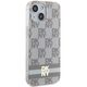 DKNY IPhone 15 Plus Case - DKNY IML Checkered Mono Pattern & Printed Stripes MagSafe (DKHMP15MHCPTSE) - Beige 3666339269500 έως 12 άτοκες Δόσεις