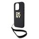 DKNY Case for iPhone 15 Pro - DKNY Hardcase Wrist Strap Stock Logo (DKHCP15LPBSWSK) - Black 3666339264758 έως 12 άτοκες Δόσεις