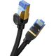 Baseus Kabel sieciowy w oplocie kat. 7 Baseus Ethernet RJ45, 10Gbps, 0,5m (czarny) 13123397 6932172646523