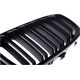 MTuning Grill sportowy podwójne żeberka Matt Black BMW 1 F20 F21 przed liftem 2011-2015