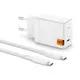 Spigen Arcstation Pro GaN-651 USB-C Network Charger 65W + USB-C Cable White