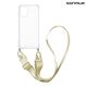 Θήκη Σιλικόνης με Strap Sonique Armor Clear Motorola Moto G13 4G / Moto G23 4G / Moto G53 5G Μπεζ 5210312076050