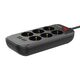 Power strip with 6 AC outlets, 4x USB, LDNIO SE6403, 2m (black) 6933138690178