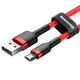 Baseus cable Cafule USB - micro USB 1,0m 2,4A red 6953156280328