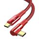 Mcdodo CA-8321 USB-C / USB-C angle cable, 100W, 1.2m (red)