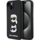 Karl Lagerfeld Karl Lagerfeld KLHCP15MSDHKCNK iPhone 15 Plus 6.7" czarny/black Silicone Karl&Choupette Head