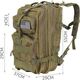 Plecak turystyczny Iso Trade Survival XL 38 l Zielony