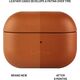 Fixed Fixed | Earbuds Case with MagSafe Support | Apple AirPods Pro 2/Pro 2 (USB-C) | Brown | Leather