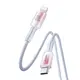 Joyroom S-A42 Crystal-Clear Series 30W USB-C / Lightning cable 1.2m white