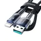 Joyroom S-A42 Crystal-Clear Series 3A USB-A / Lightning cable 1.2m black