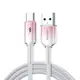 Joyroom S-A42 Crystal-Clear Series 3A USB-A / USB-C cable 1.2m white