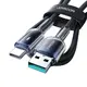 Joyroom S-A42 Crystal-Clear Series 3A USB-A / USB-C cable 1.2m black