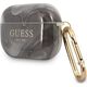 Guess Etui ochronne GUAPUNMK Marble Collection do AirPods Pro szare