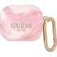 Guess Etui ochronne GUA3UNMP Marble Collection do AirPods 3 różowe