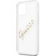 Guess Guess GUHCP12MKTRSVGO iPhone 12/12 Pro 6,1" Transparent hardcase Vintage Script Gold