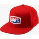 100% Czapka z daszkiem 100% OFFICIAL J-Fit flexfit hat red roz. S/M (NEW)