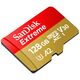 SanDisk Memory Card, 128GB, MicroSDXC - SanDisk Extreme (SDSQXAA-128G-GN6AA) - Red 0619659189488 έως 12 άτοκες Δόσεις