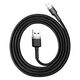 Baseus USB to Lightning Cable, 2.4A, 480Mbps, 1m - Baseus (CALKLF-BG1) - Black / Grey 6953156274976 έως 12 άτοκες Δόσεις