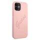 Original Case IPHONE 12 MINI Guess Hardcase Script Vintage (GUHCP12SLSVSPI) pink 3700740495124