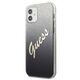 Original Case IPHONE 12 MINI Guess Hardcase Glitter Gradient Script (GUHCP12SPCUGLSBK) black 3700740494707