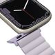 Strap for APPLE WATCH 4 / 5 / 6 / 7 / 8 / SE (38 / 40 / 41 MM) UNIQ Revix Reversible Magnetic Liliowo - white 8886463680780