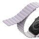 Strap for APPLE WATCH 4 / 5 / 6 / 7 / 8 / SE (38 / 40 / 41 MM) UNIQ Revix Reversible Magnetic Liliowo - white 8886463680780