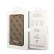 Original Case IPHONE 14 Guess Book 4G Vintage Gold Logo (GUBKP14SHG4SHW) brown 3666339083205