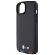 Original Case APPLE IPHONE 15 PLUS BMW Leather Stamp Tricolor (BMHCP15M22PTDK) black 3666339143350